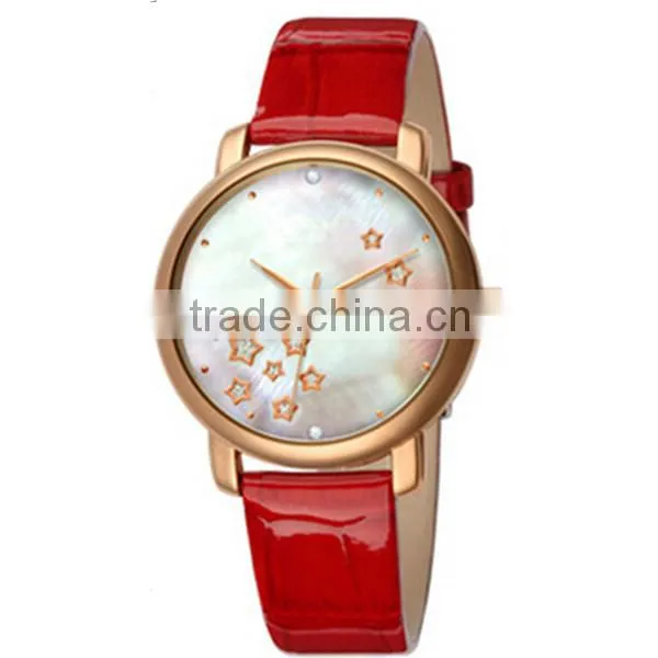 Morden wrist watch for women with starry dial