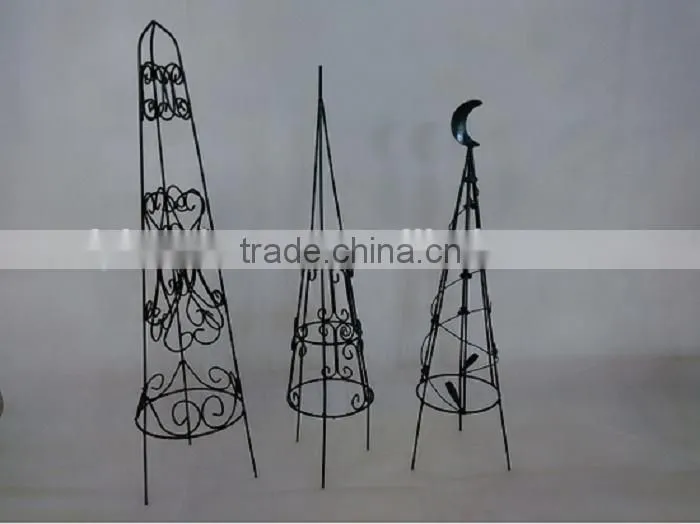 china metal garden flower support