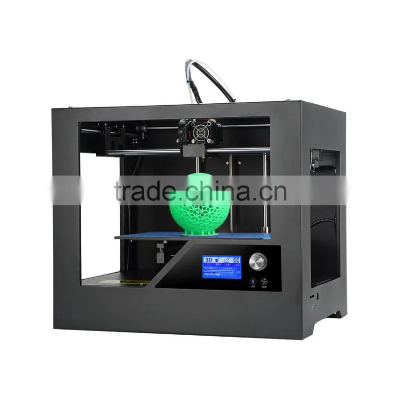 Best desktop Assembled 3D printer for professional user, ready to use with LCD ,0.1 mm solution, big size can be printed cura