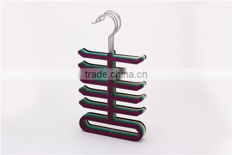 Standby BSCI Velvet Tie Organizers for Men Suit Hanger