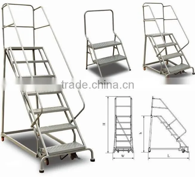 JT storage rack mobile step rack ladderr