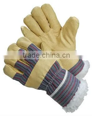 JS102CB Cow Split Leather Safety Winter Glove