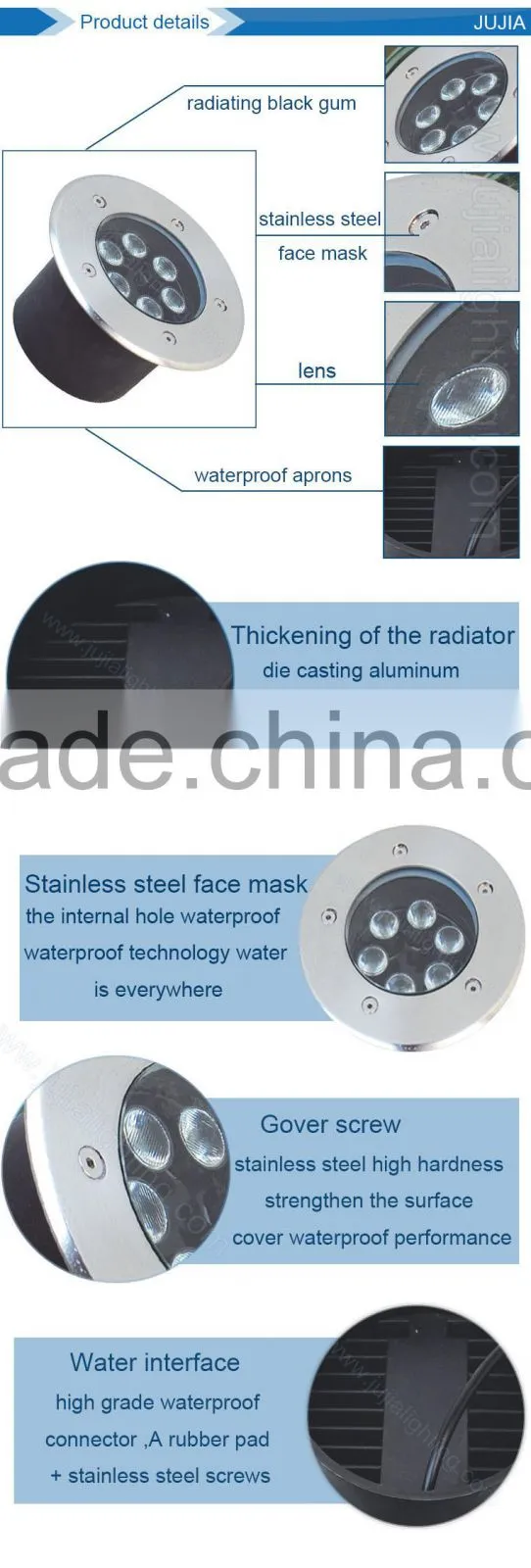 new design led outdoor lighting solar underground light led