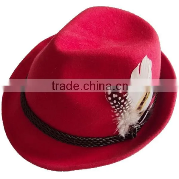 Ladies stylish wool felt hat Fedora