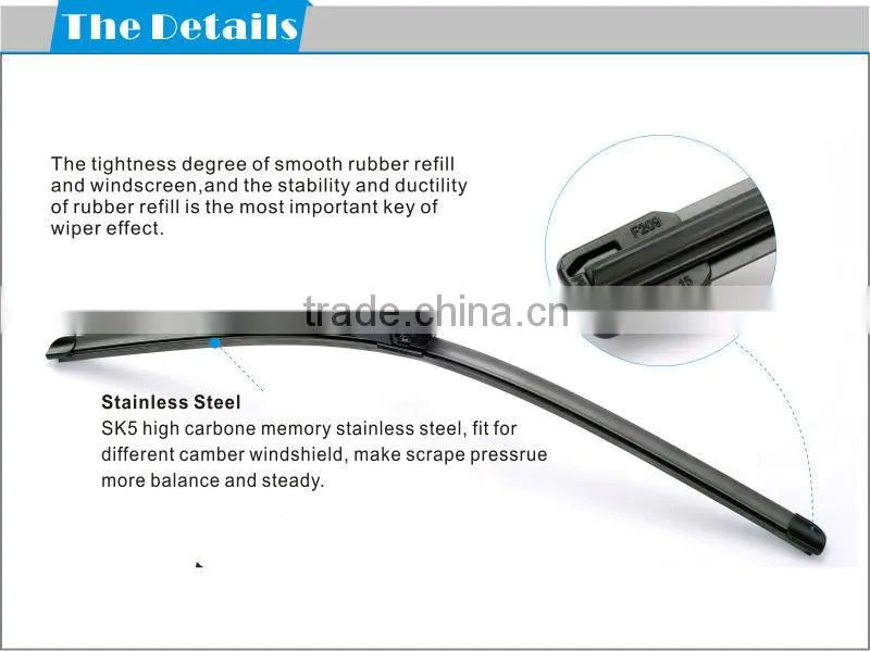 Special Wiper Blade for Slide Arm Car S520