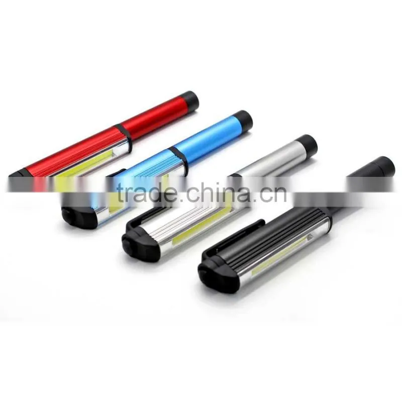 Soshne COB LED Pen Power Work Flashlight Magnetic with 3 AAA Batteries led flashlight