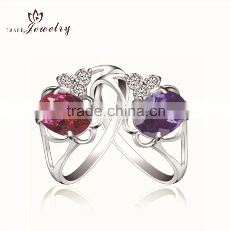 Low price Hot Selling Crystal White Gold Ring Gay Wedding Rings