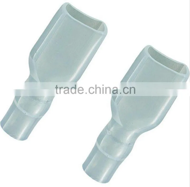 Transparent Soft PVC insulating sleeves for spade connector 6.3 mm 0.25"
