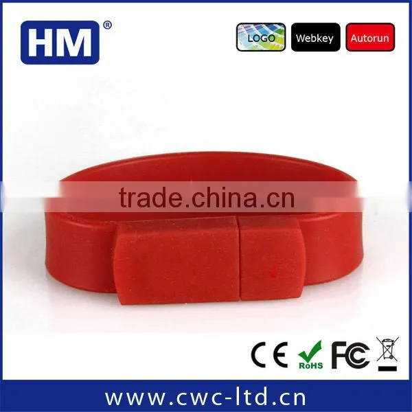 wholesale special gift bracelet usb 3.0 for promotion 1gb/2gb/4gb/8gb/16gb/32gb/64gb
