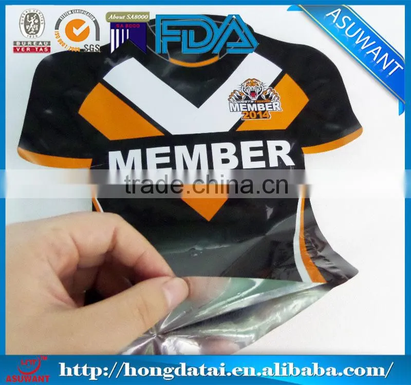 clear clothing plastic bags wholesale shaped bag