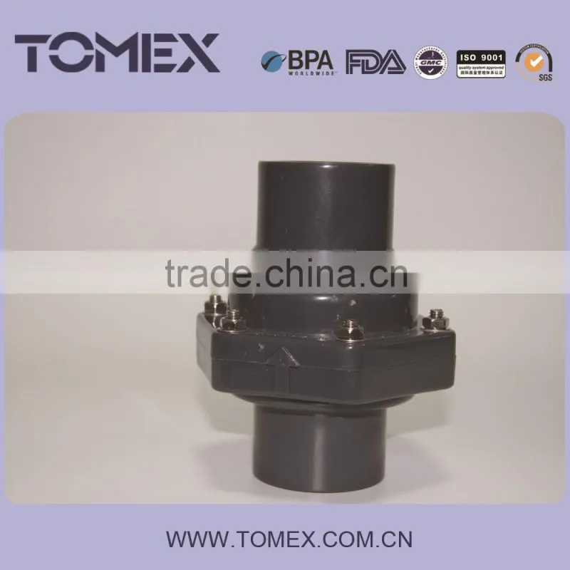 2016 made in China manufacturing high quality pn16 pvc ball check valve dn32