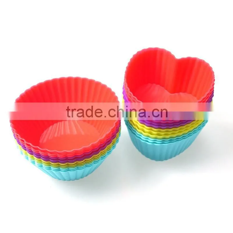 non stick baking set,silicone cupcake baking cup,Silicone Baking Cups