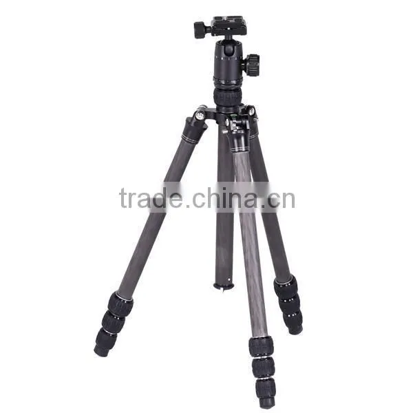 2014 Sunreise new arrival professional carbon fiber camera tripod with ball head