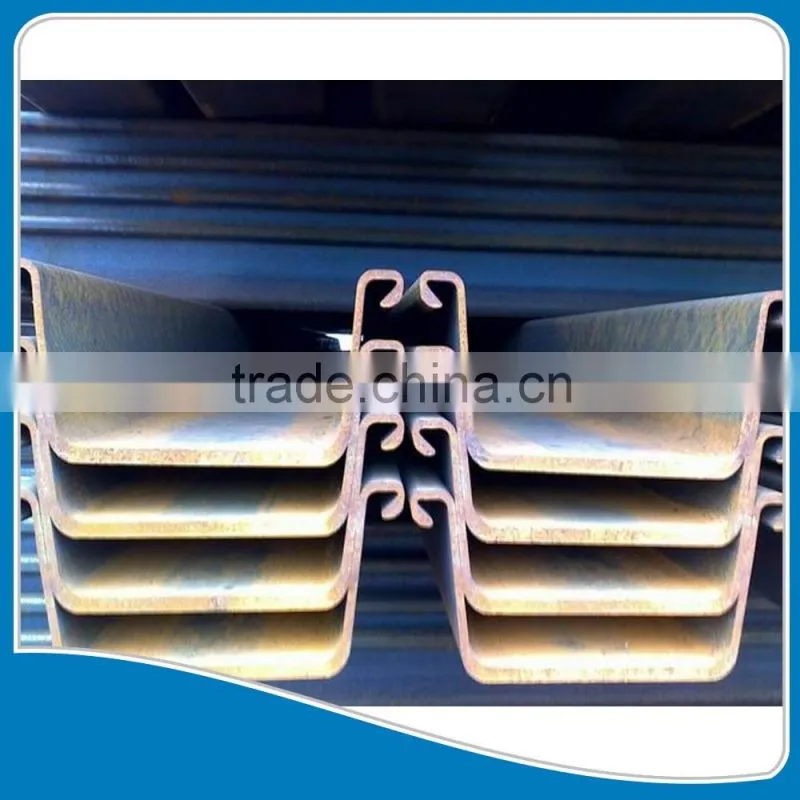 High quality u type hot rolled steel sheet pile steel sheet pile manufacturer