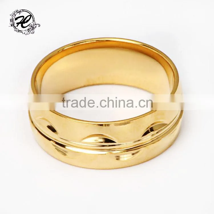 Fashion Jewelry Black Titanium Band 12mm Titanium Ring For Men
