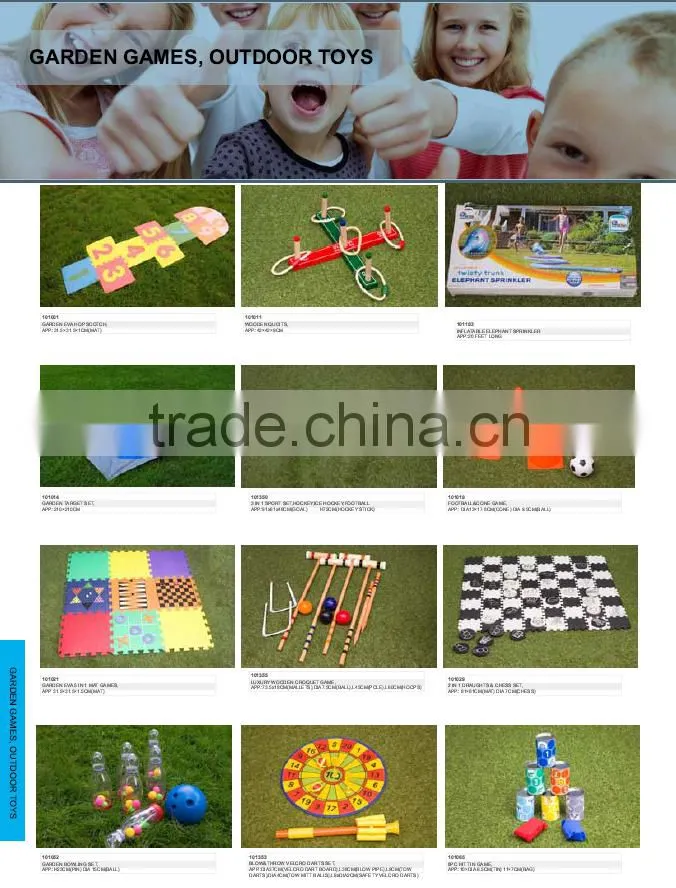 For Kids Garden Game Wooden Animal Croquet Set Wooden Toys