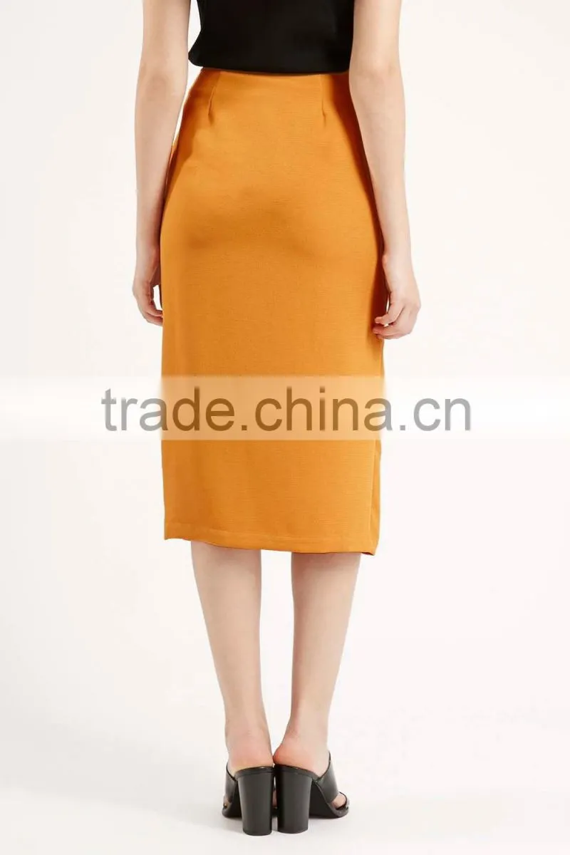 Fashion Lady Midi Split skirt