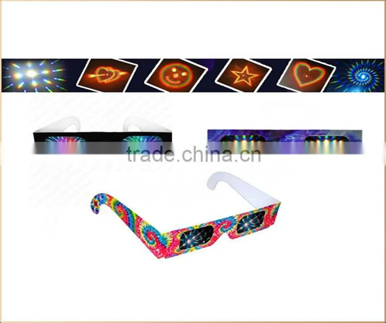 Party paper fireworks diffraction glasses paper diffraction glasses