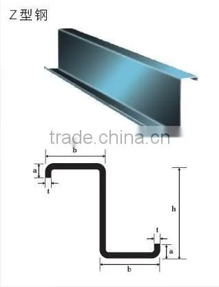 Cold rolled steel z purlin