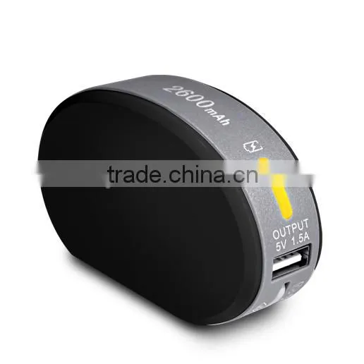 Built in cable power bank with AC US plug