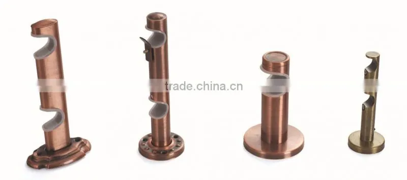 Curtain accessories AC copper iron single curtain rods bracket and hardware