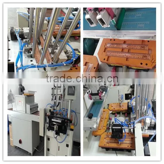 single color plastic ruler automatic screen printing machine with uv curing