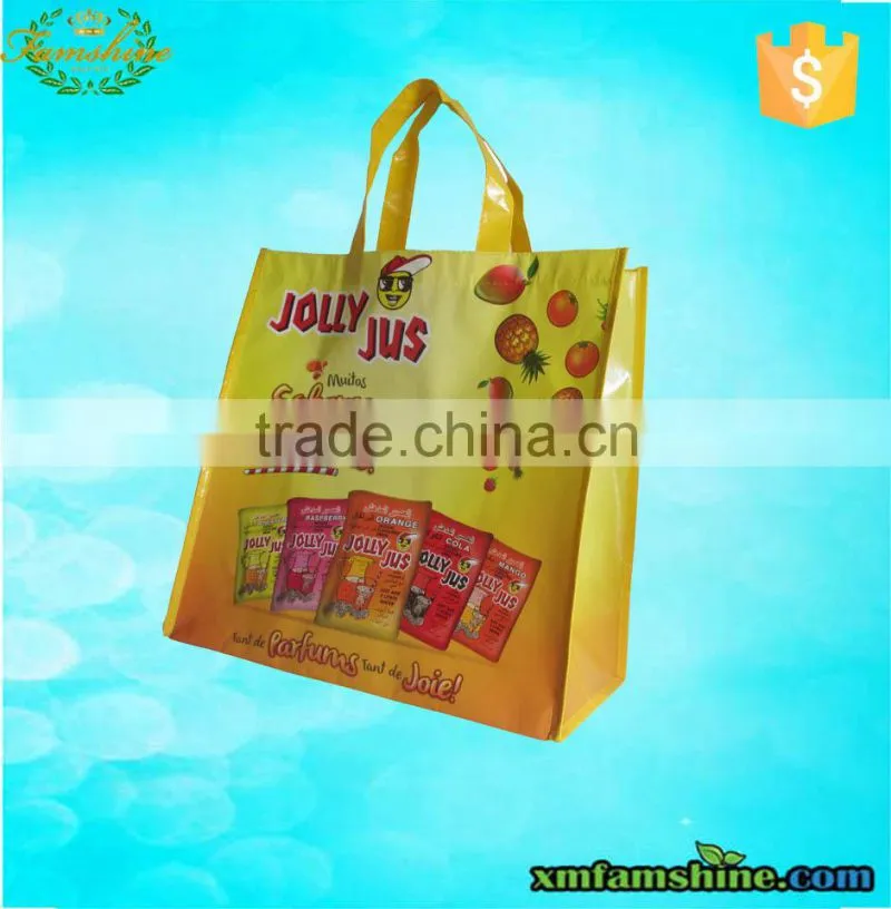 high quality laminated nonwoven bag/laminated shopping tote bag