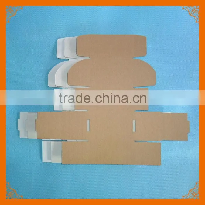 white paper corrugated box display