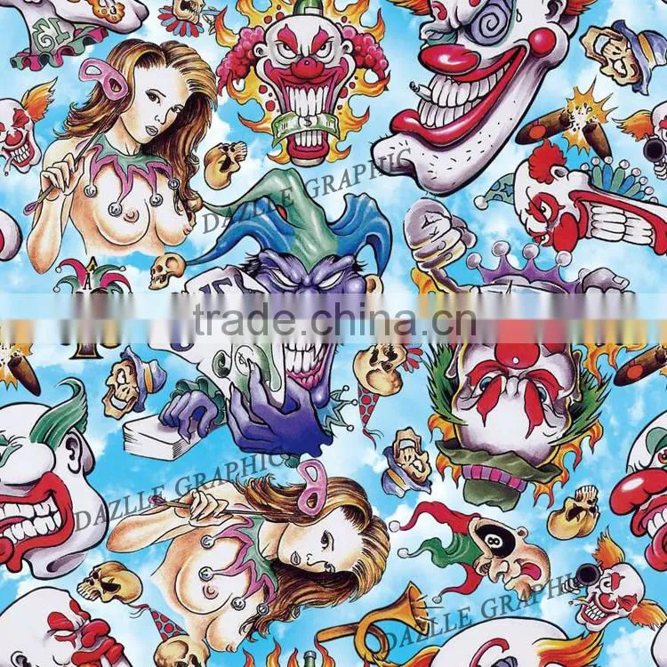 Factory Outlet Dazzle Graphic Sexy Girl Image Hydrographic Film No.DGJJ-764 Draw Sexy Girl Water Transfer Printing Film