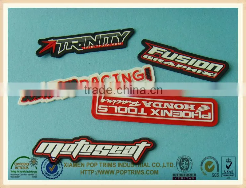 letter pvc rubber patch,custom rubber patches