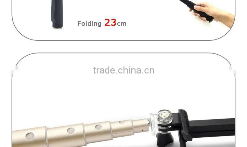 Extendable Handheld Selfie Self Phone Stick Monopod Bluetooth Remote Shutter