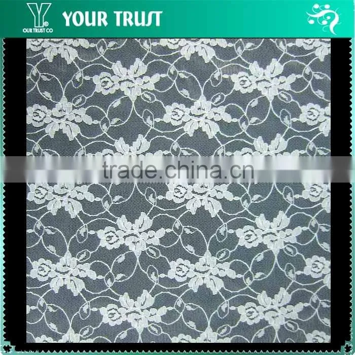 Alibaba New Invention Rose 60 Gram 70% nylon+30% Rayon Woven Mesh Fabric Swiss Lace