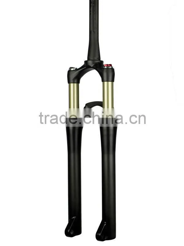15*135mm 3K Matte Finish Full Carbon T700 Fiber Full Suspension 100mm Travel Fat Bike Full Suspension Front Forks