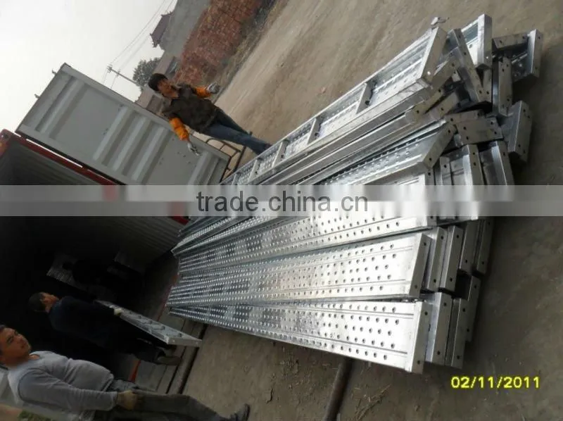 Q195 Galvainzed Scaffolding steel plank with hook