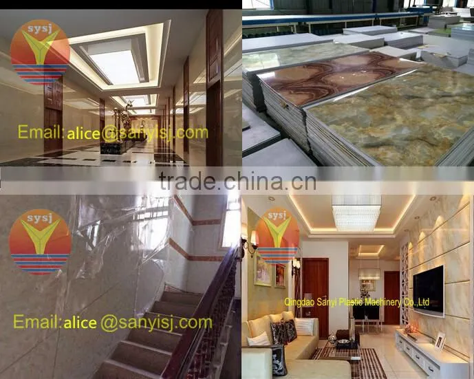 PVC marble sheet line/PVC artifical marble stone sheet machine