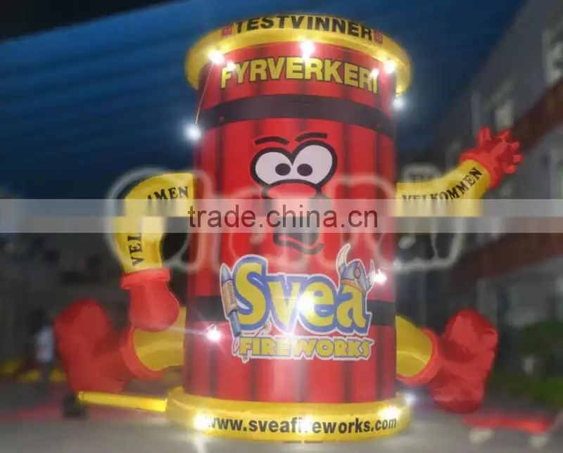 Inflatable fyrverker velkommen for Advertising