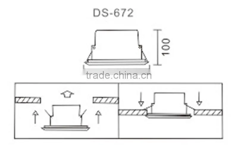 DS-672 High Quality Engineering Plastic Ceiling Speaker