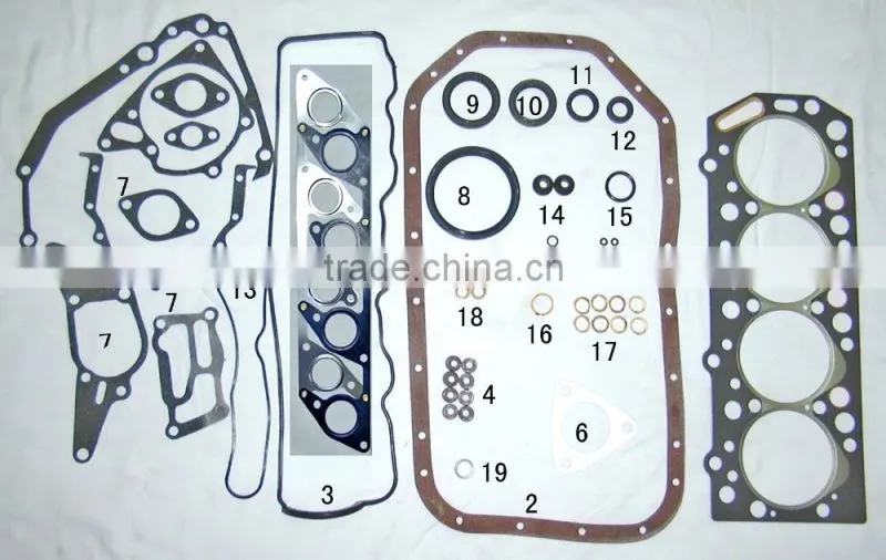 Auto parts accessory graphite material gasket D4BH diesel engine seal kit set 20910-42D00B