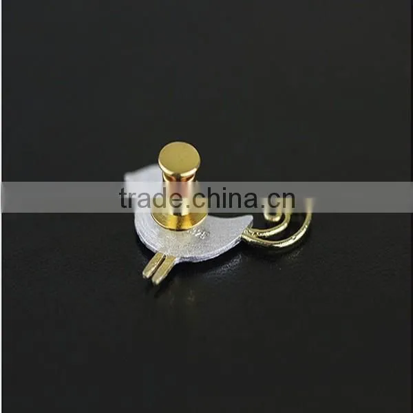 Korean cartoon bird silver brooch for wedding invitations