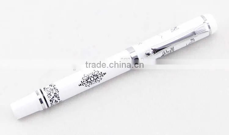 blue and white porcelain gel pen