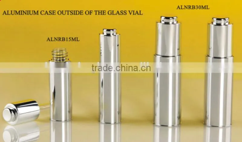 Aluminium Cosmetic bottle, Dropper glass bottle for serum use