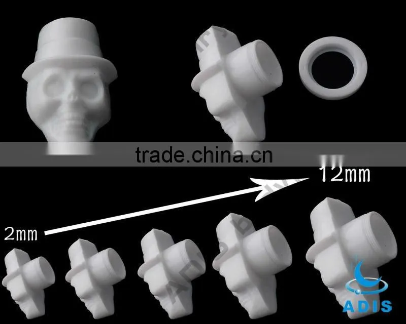 Acrylic ear plug, black Michael Jackson ear expander piercing