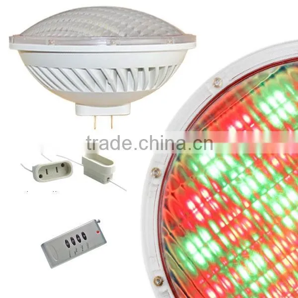 colors change par56 led swimming pool light 40w 12v rgb plastic with remote