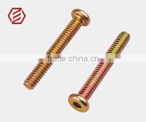 QC 215 pan head Inside hex color zinc plated screw
