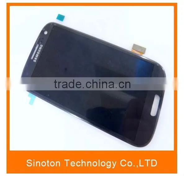 Original LCD Screen Digitizer Frame Assembly complete for Samsung S3 III
