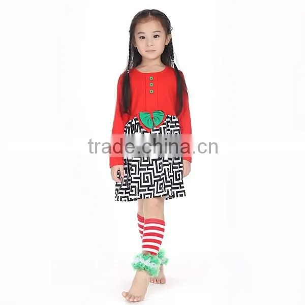 Wholesale boutique girl clothing solid ruffle cotton Long Sleeve blouses