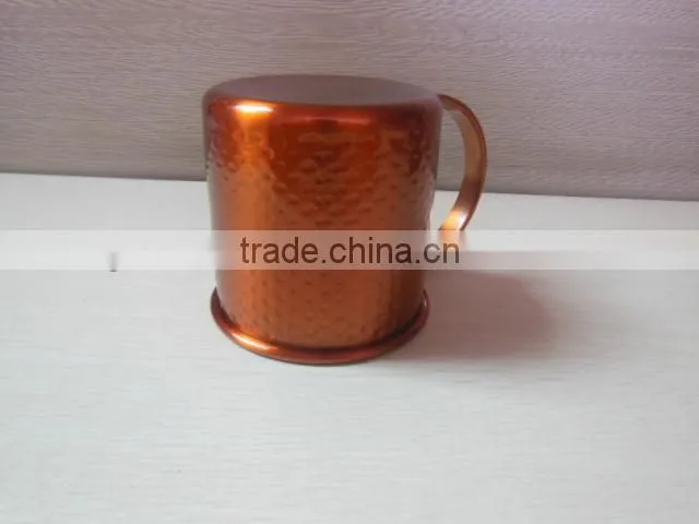 stainless steel plated copper cup with handle