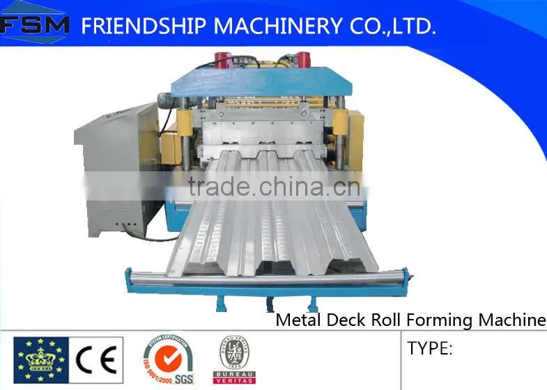 Metal Floor Bearing Plate Roll Forming Machine For The Structural Contrete