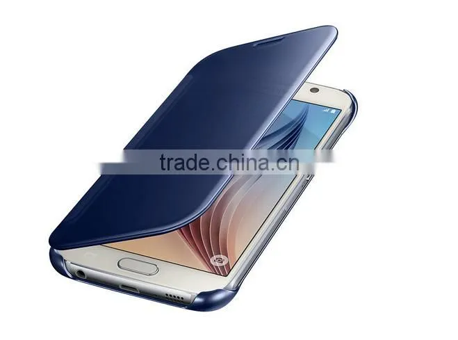Mirror View Smart Flip Cover Case for Samsung Galaxy S7Edge,Mirror flip view case for S7 edge