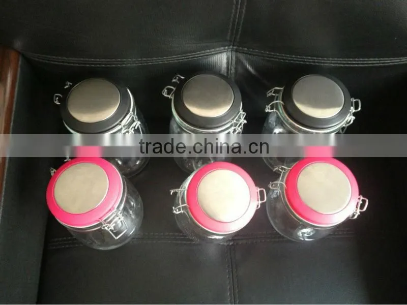 clip top big glass canisters